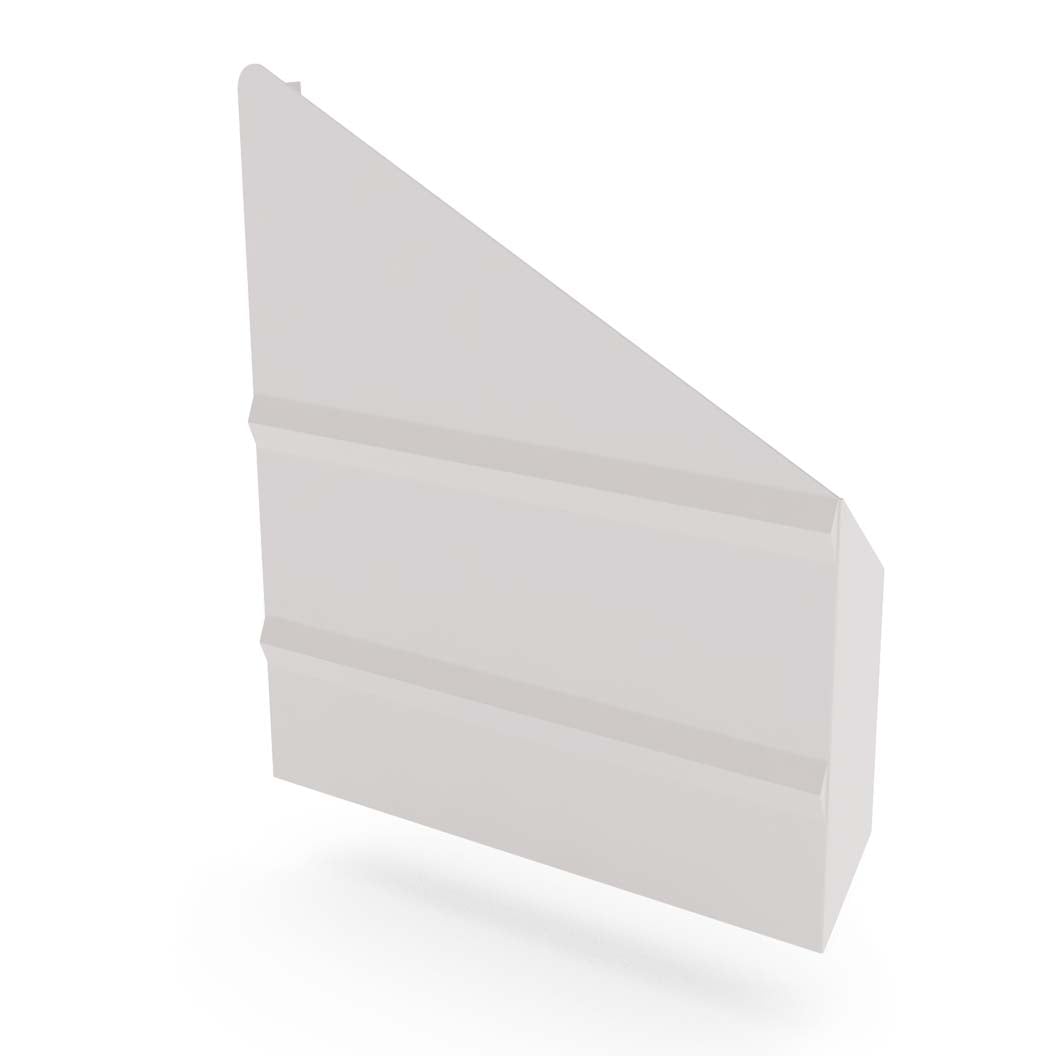 VF Gutter Stop End Right Hand Gull Grey