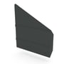 VF Gutter Stop End Right Hand Gun Metal Grey