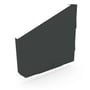 VT Gutter Stop End Left Hand Gun Metal Grey