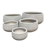 Northcote Pottery Andy Bowl Pot 62X31cm White Pebble