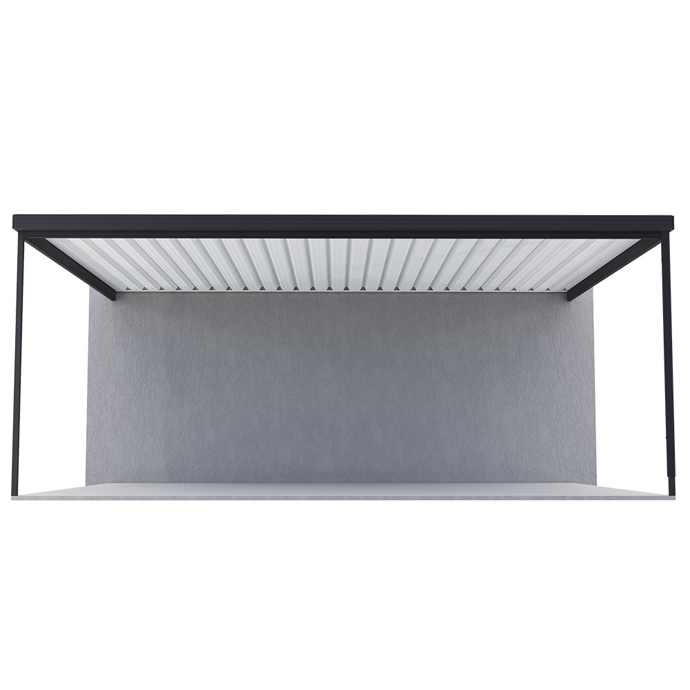 Sanctuary® Patio Kit N1 T1A 4.5 x 5.95m Gun Metal Grey / Off White