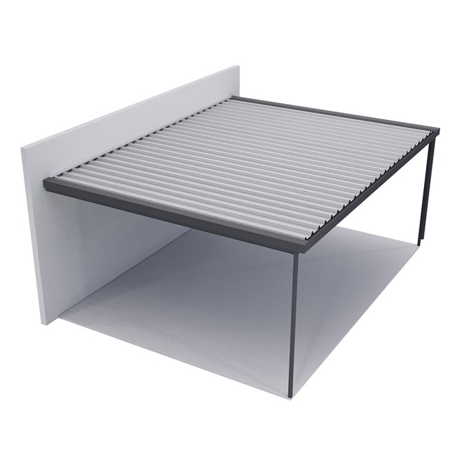 Sanctuary® Patio Kit N1 T1A 4.5 x 5.95m Gun Metal Grey / Off White