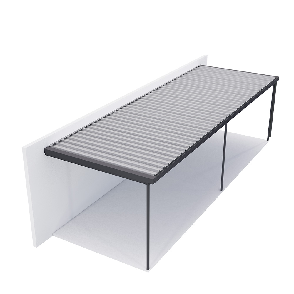 Sanctuary® Patio Kit N1/N2 T1A 3 x 9m Gun Metal Grey / Off White