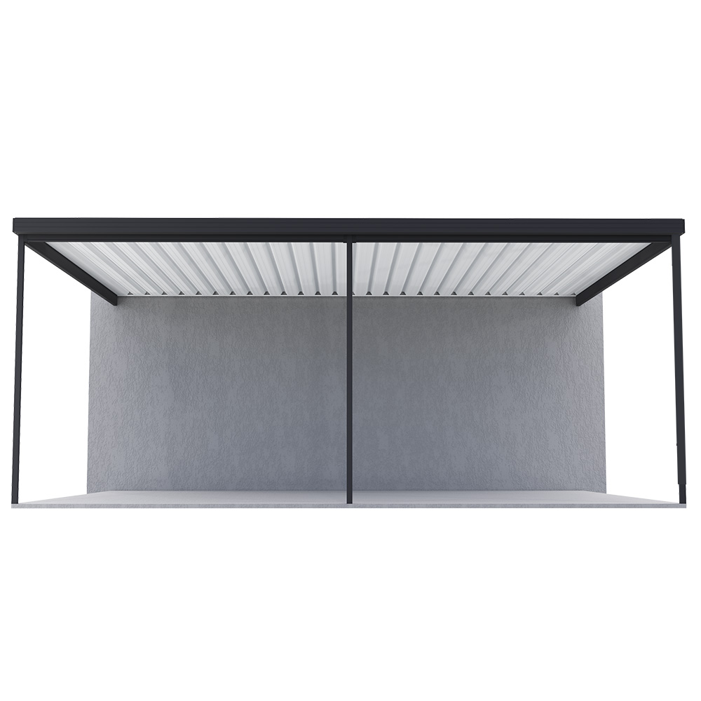 Sanctuary® Patio Kit N2 T1A 4.5 x 5.95m Gun Metal Grey / Off White