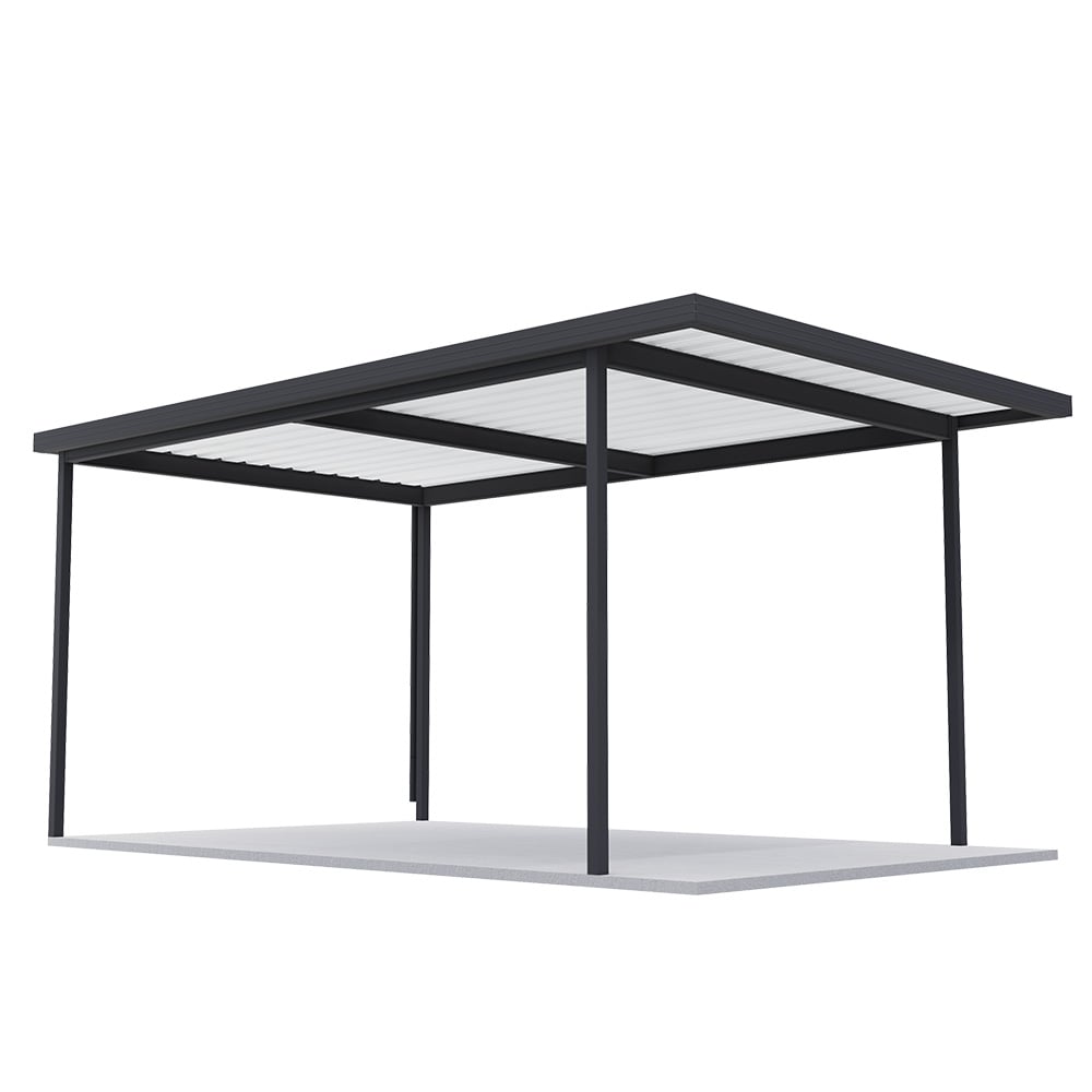 Sanctuary® Patio Kit N1/N2 T3F 3.35 x 5.5m Gun Metal Grey / Off White