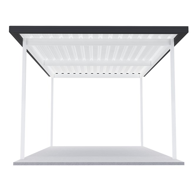 Sanctuary® Patio Kit N3 T3F 3.35 x 5.5m Thredbo White / Gun Metal Grey