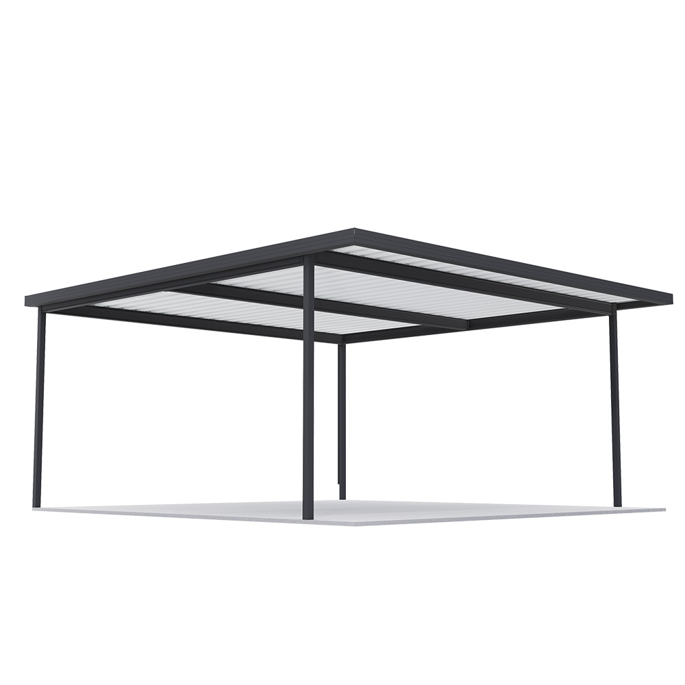 Sanctuary® Patio Kit N1/N2 T3F 5.3 x 5.5m Gun Metal Grey / Off White