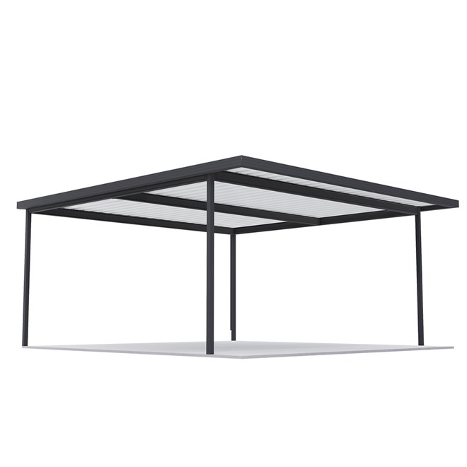 Sanctuary® Patio Kit N1/N2 T3F 5.3 x 5.5m Gun Metal Grey / Off White