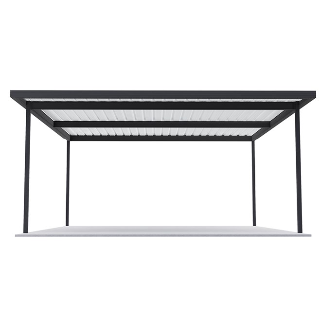 Sanctuary® Patio Kit N1/N2 T3F 5.3 x 5.5m Gun Metal Grey / Off White