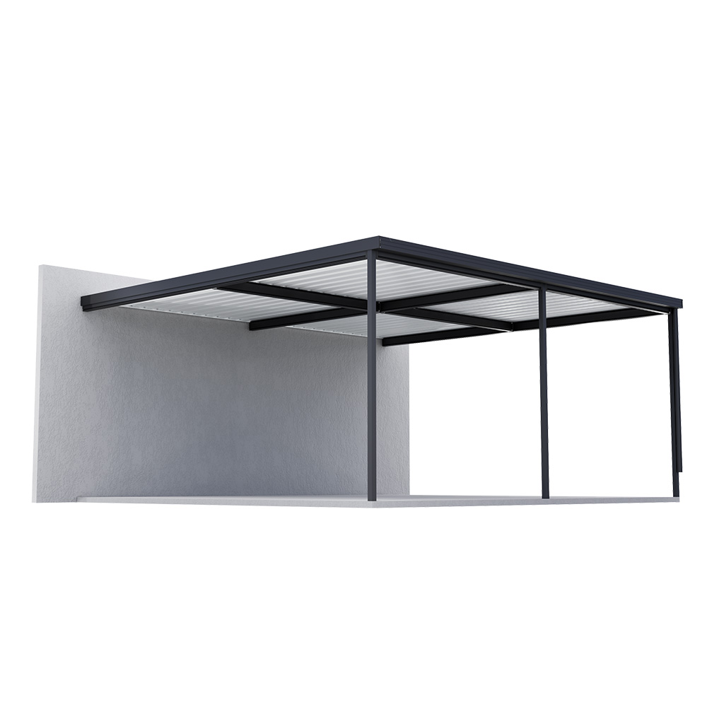 Sanctuary® Patio Kit N1/N2 T4A 5.5 x 5.95m Gun Metal Grey / Off White