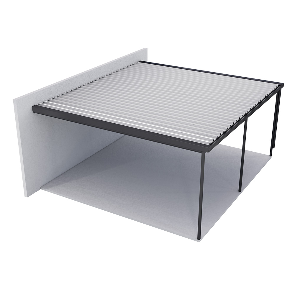 Sanctuary® Patio Kit N1/N2 T4A 5.5 x 5.95m Gun Metal Grey / Off White