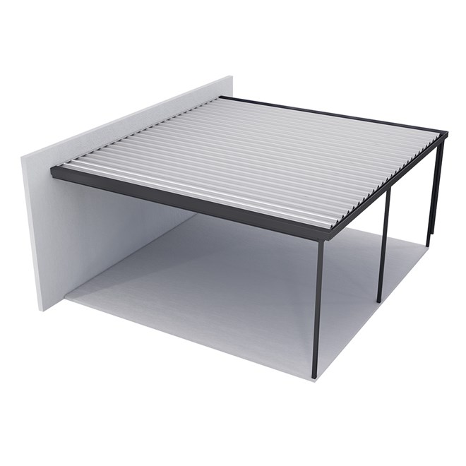 Sanctuary® Patio Kit N1/N2 T4A 5.5 x 5.95m Gun Metal Grey / Off White