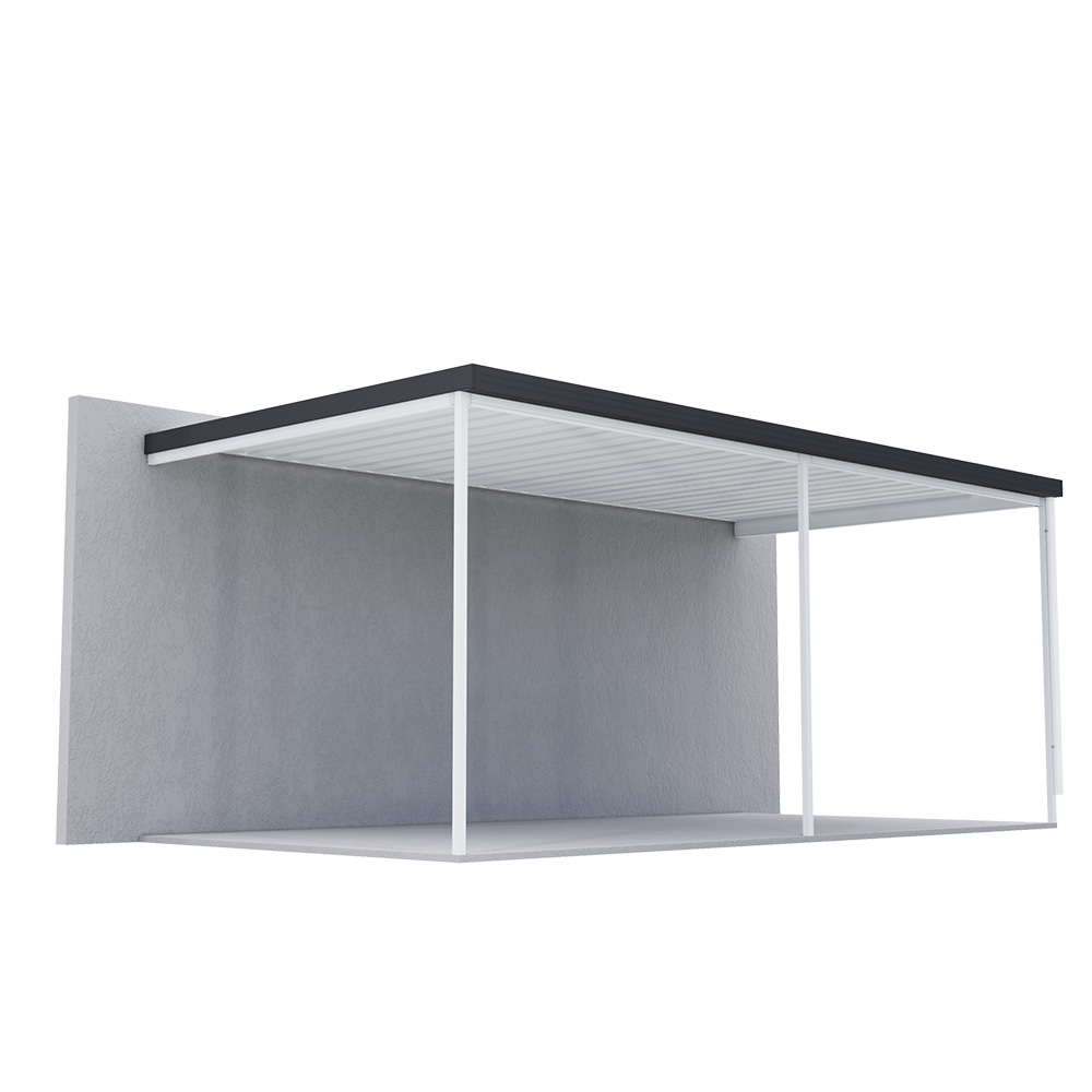 Sanctuary® Patio Kit N3 T1A 3 x 5.95m Thredbo White / Gun Metal Grey