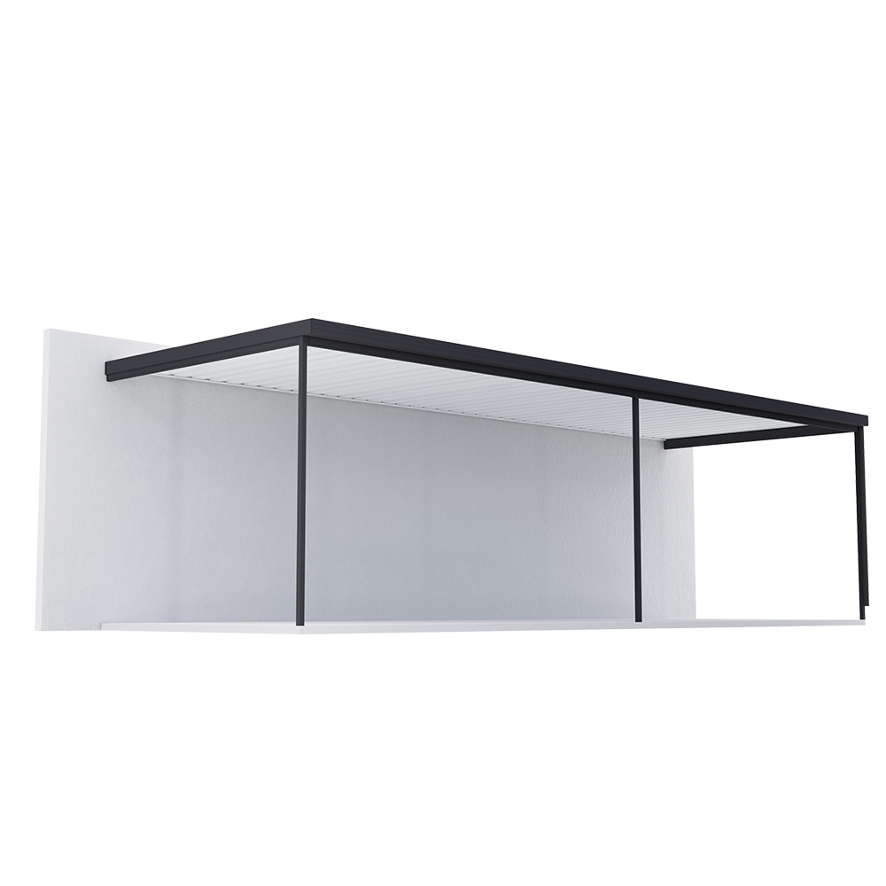 Sanctuary® Patio Kit N3 T1A 3 x 9m Gun Metal Grey / Off White