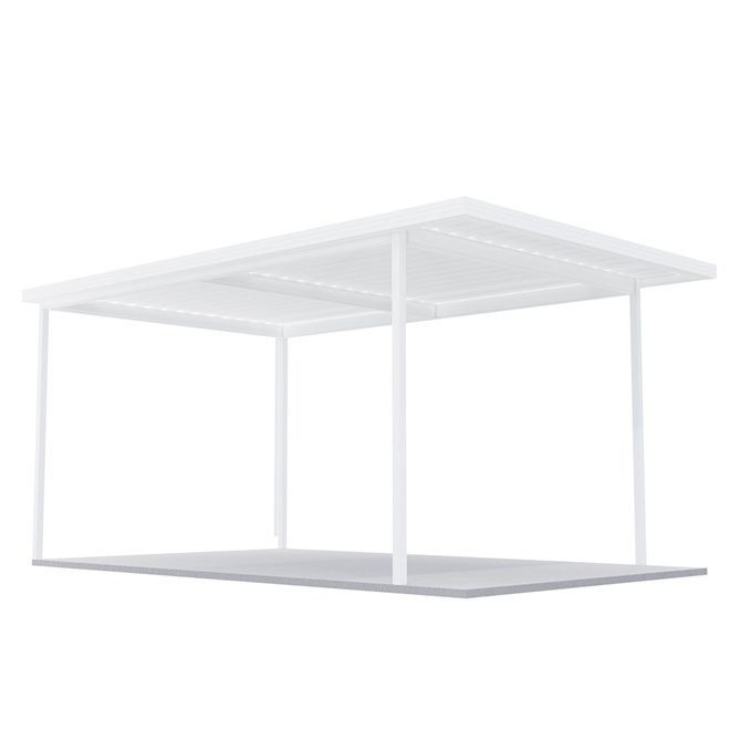 Sanctuary® Patio Kit N3 T3F 3.35 x 5.5m Thredbo White / Snowdrift