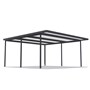 Sanctuary® Patio Kit N3 T3F 5.3 x 5.5m Gun Metal Grey / Off White