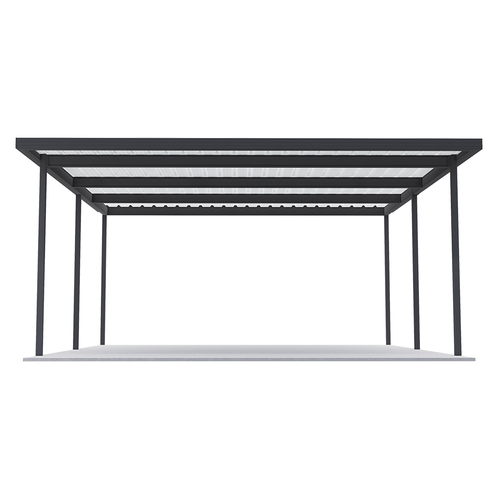 Sanctuary® Patio Kit N3 T3F 5.3 x 5.5m Gun Metal Grey / Off White