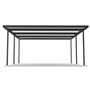 Sanctuary® Patio Kit N3 T3F 5.3 x 5.5m Gun Metal Grey / Off White