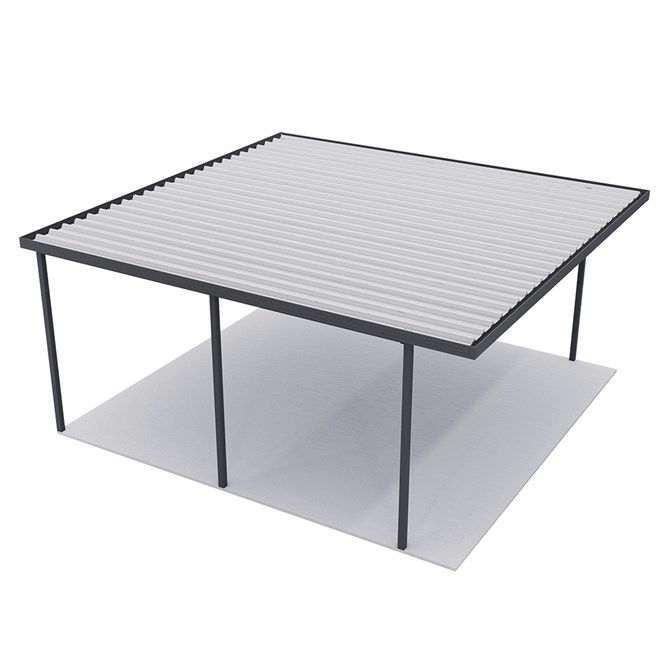 Sanctuary® Patio Kit N3 T3F 5.3 x 5.5m Gun Metal Grey / Off White