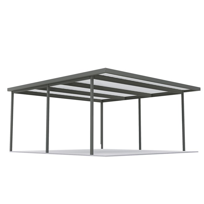 Sanctuary® Patio Kit N3 T3F 5.3 x 5.5m Slate Grey / Off White