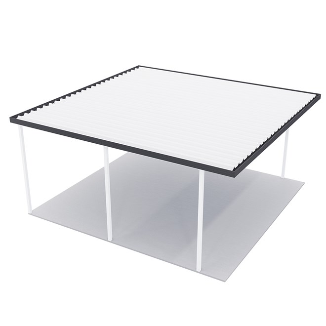 Sanctuary® Patio Kit N3 T3F 5.3 x 5.5m Thredbo White / Gun Metal Grey