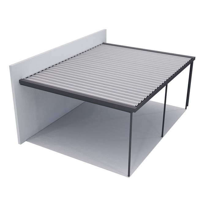 Sanctuary® Patio Kit N3 T4A 4.5 x 5.95m Gun Metal Grey / Off White