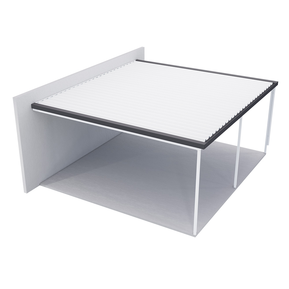 Sanctuary® Patio Kit N3 T4A 5.5 x 5.95m Thredbo White / Gun Metal Grey