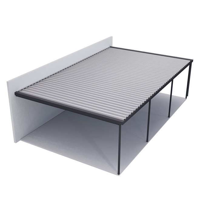 Sanctuary® Patio Kit N3 T4A 5.5 x 9m Gun Metal Grey / Off White