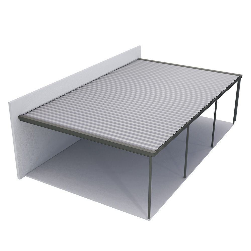 Sanctuary® Patio Kit N3 T4A 5.5 x 5.95m Gun Metal Grey / Off White