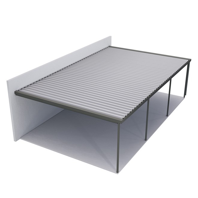 Sanctuary® Patio Kit N3 T4A 5.5 x 5.95m Gun Metal Grey / Off White