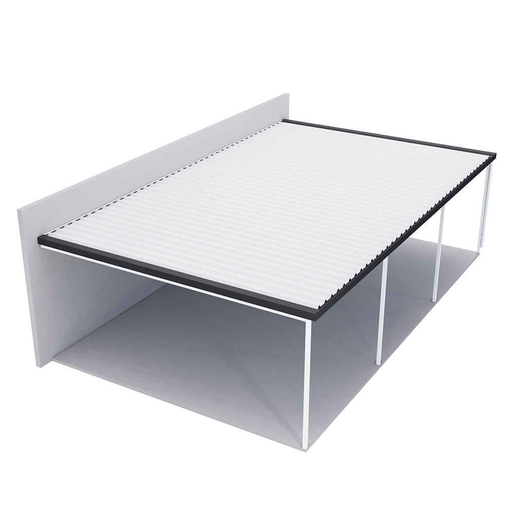 Sanctuary® Patio Kit N3 T4A 5.5 x 9m Thredbo White / Gun Metal Grey