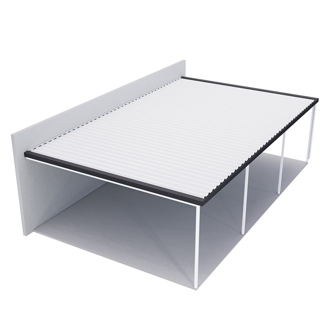 Sanctuary® Patio Kit N3 T4A 5.5 x 9m Thredbo White / Gun Metal Grey