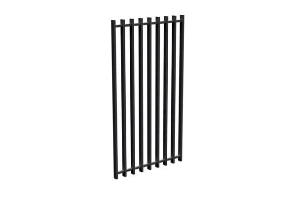 barr fencing gate in satin black