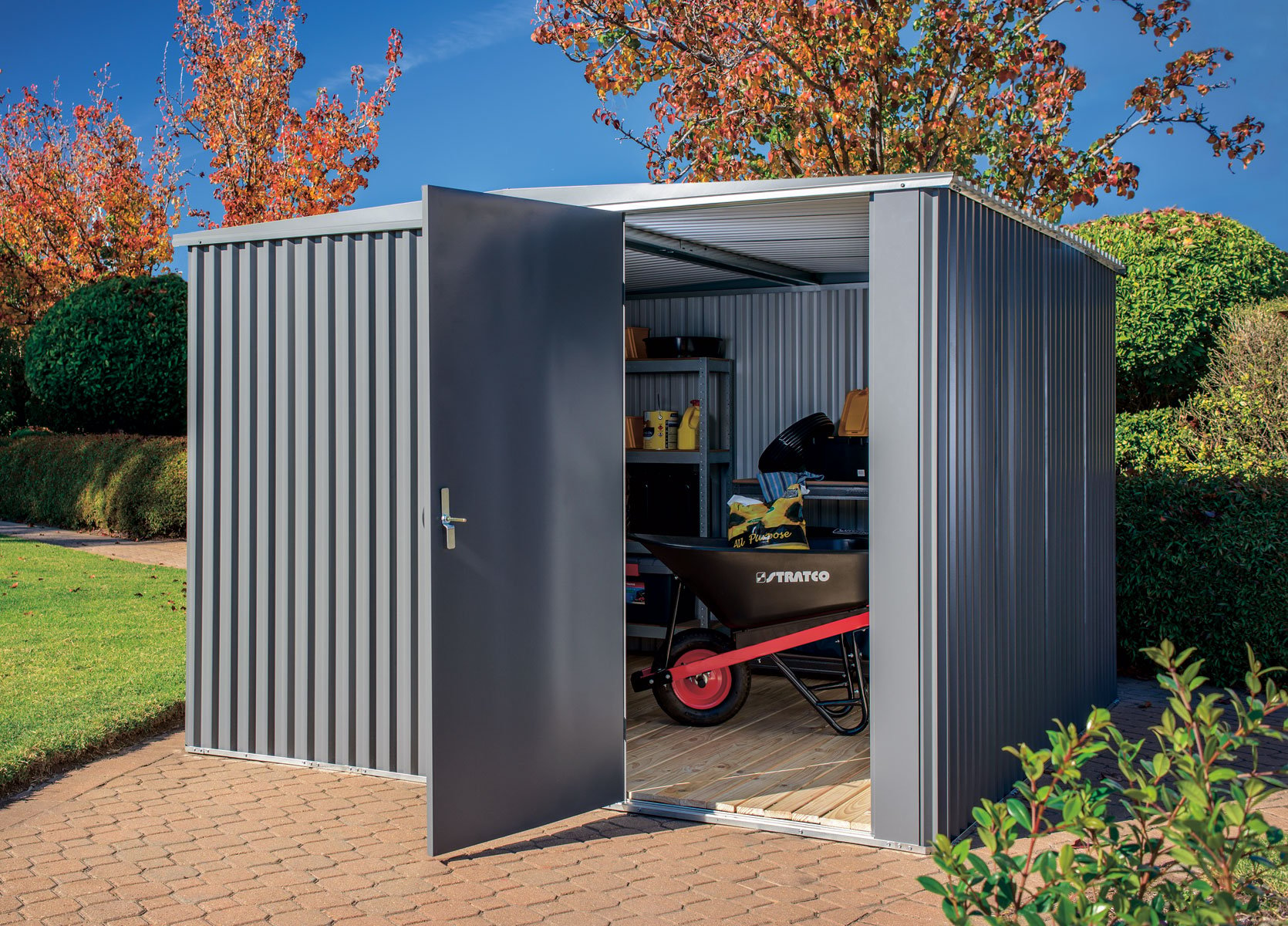 Handi-Mate Hinged Door Shed HM9 Slate Grey