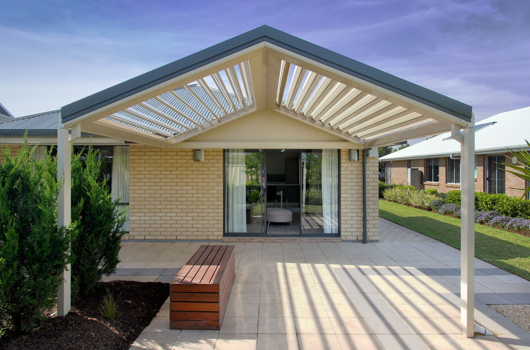 multispan gable verandah - all type roofing