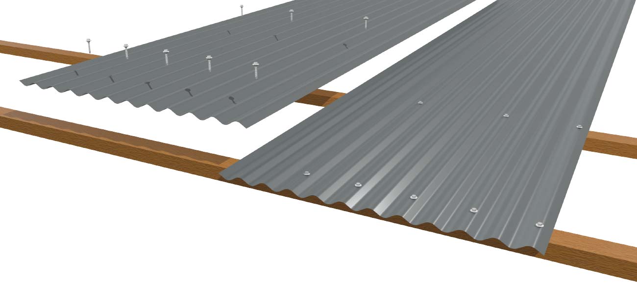 Cladding Roofing Sheeting Walling Corrugated CGI Roof Laying