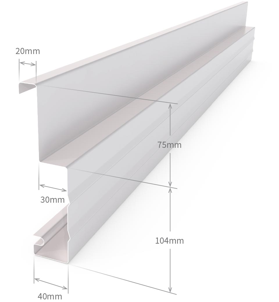 Fascia Steel Fascia Rebate Profile