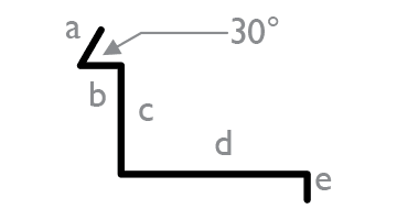 Flashings Roof Flashing Standard Drawing Pole Plate Flashing With 90° Break