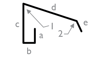 Flashings Roof Flashing Standard Drawing Angled Barge With 135° Break