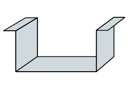 Flashings Roof Flashing Tapered Drawing Box Gutter With Double Outfolds