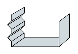 Flashings Roof Flashing Tapered Drawing Two Rib Industrial Eaves Gutter