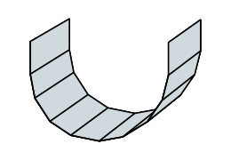 Flashings Roof Flashing Tapered Drawing Segmented Trough Gutter With Raised Sides