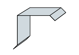 Flashings Roof Flashing Tapered Drawing Square Top Barge With Drip Edge