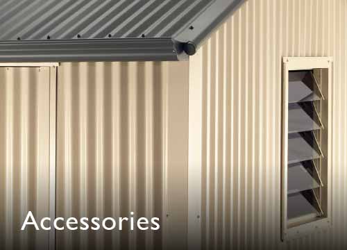 Handi-Heritage Shed H3 3.30X3.30 Roof:Slate Grey Wall:Primrose