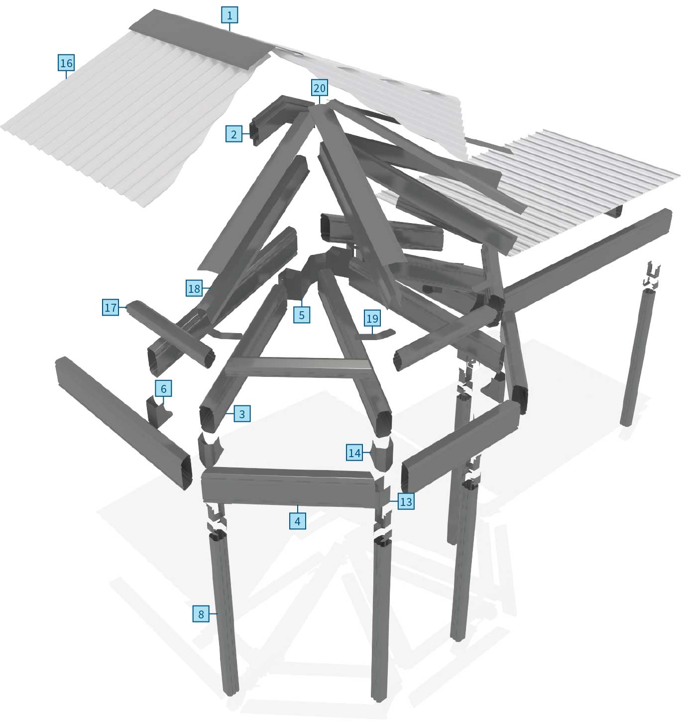 Patios Verandah Carport Outback Gazebo Multispan Connection