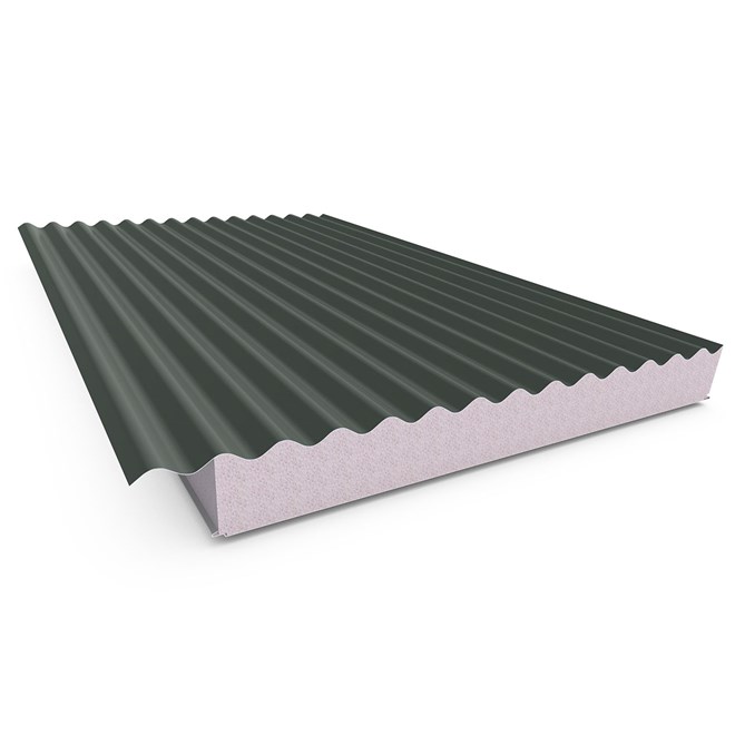 Cooldek CGI Topside / Smooth Underside Left Laying 100mm Thick 65mm Cutback Slate Grey Topside / Off