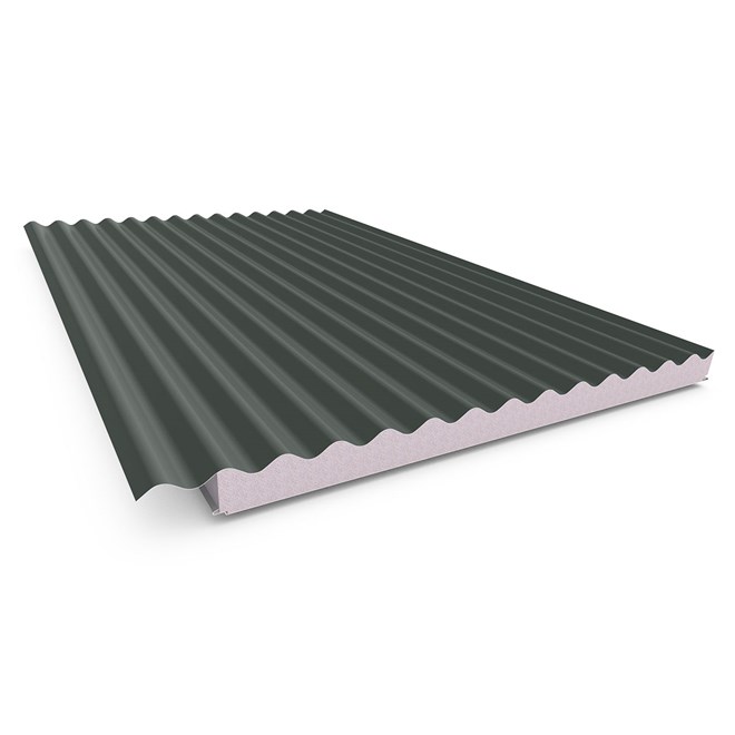 Cooldek CGI Topside / Smooth Underside Left Laying 50mm Thick 65mm Cutback Slate Grey Topside / Off 