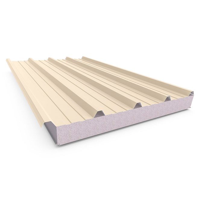 Cooldek Classic Topside / Smooth Underside Left Laying 100mm Thick 65mm Cutback Smooth Cream Topside