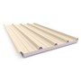 Cooldek Classic Topside / Smooth Underside Left Laying 50mm Thick 65mm Cutback Smooth Cream Topside 