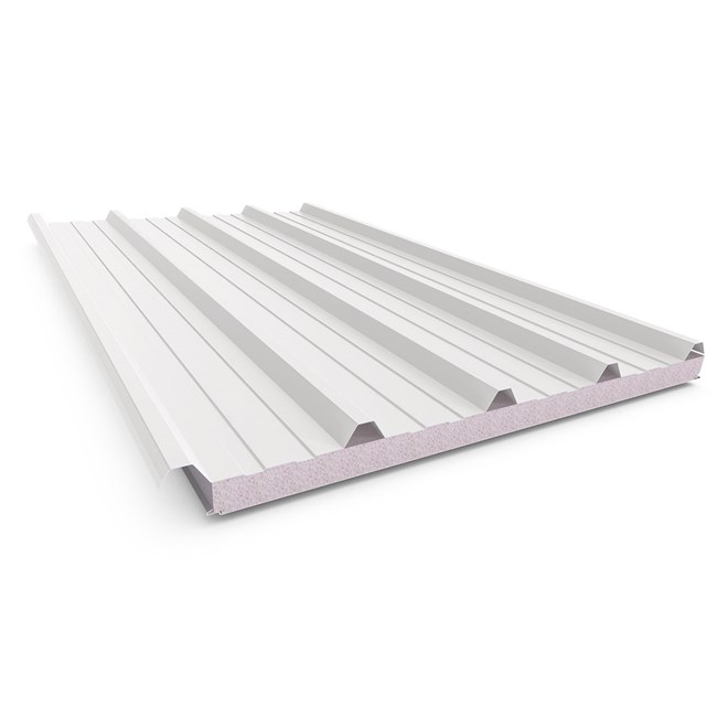 Cooldek Classic Topside / Smooth Underside Left Laying 50mm Thick 65mm Cutback Off White Topside / O